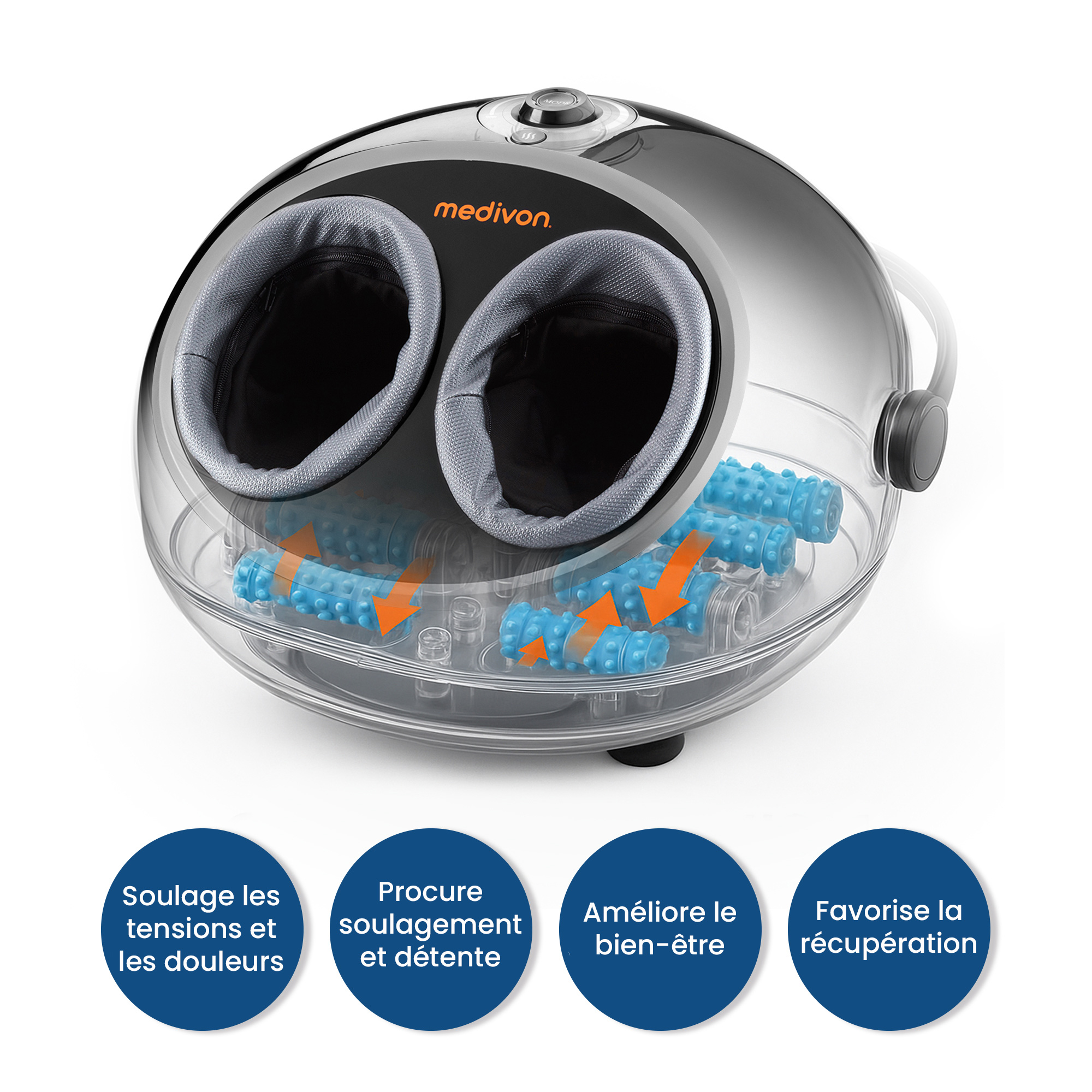Medivon Pure Complete PRO Appareil de massage shiatsu des pieds – Image 2