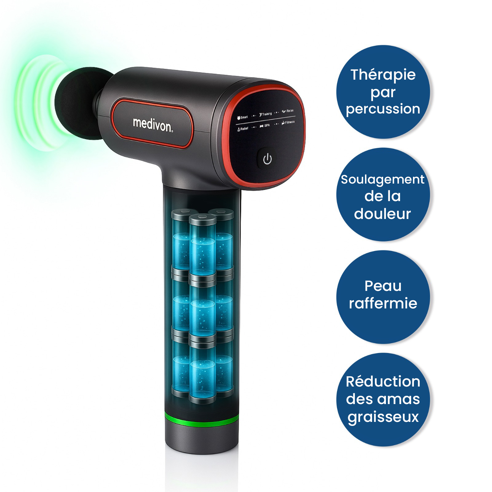 Gun Pro X2 - Masseur manuel pour le corps, masseur pour les muscles – Image 3