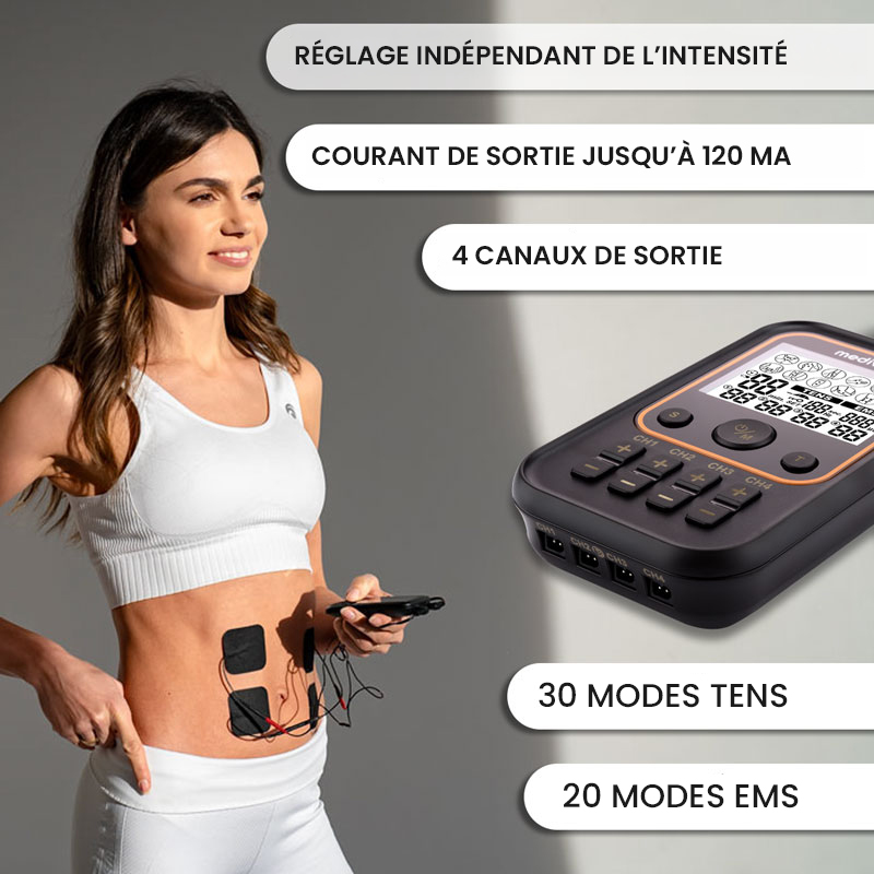 Medivon OdinFlex PRO Electrostimulateur Musculaire de Canaux TENS/EMS – Image 3