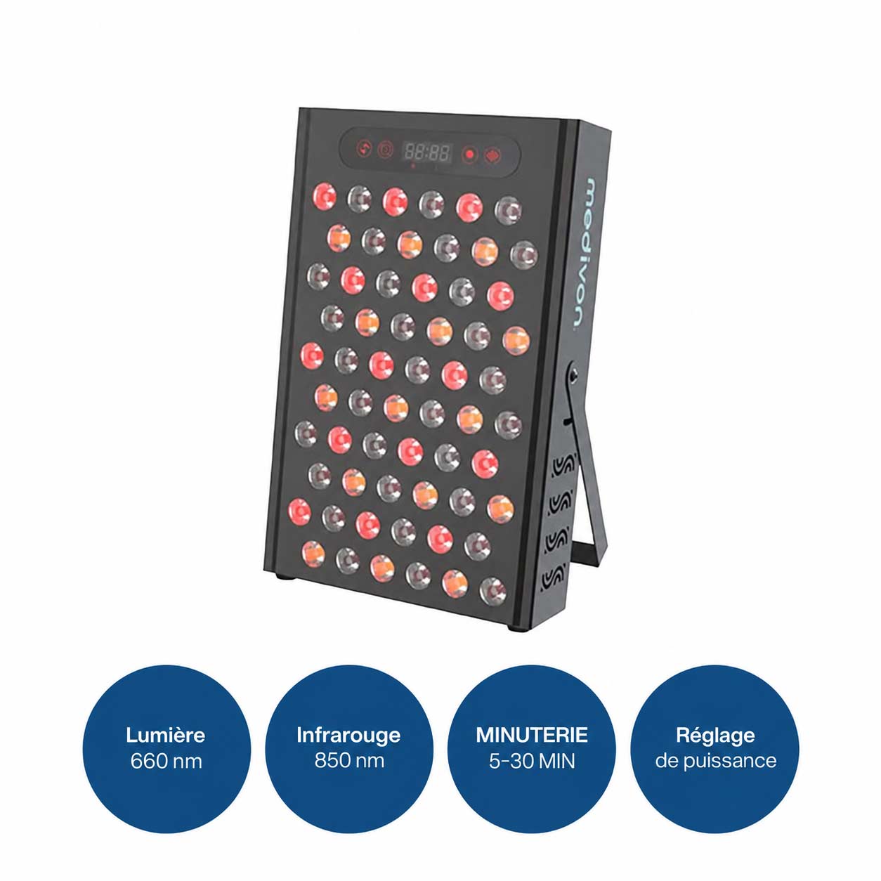 MEDIVON Lumera – Panneau de luminothérapie LED rouge et infrarouge – Image 2