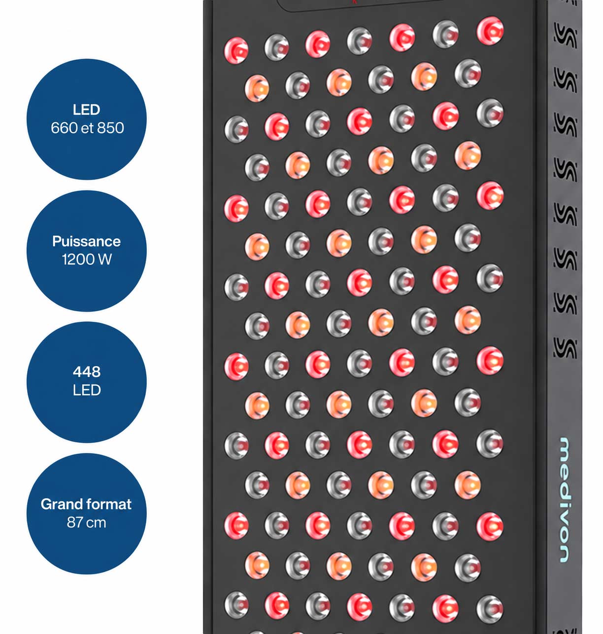 MEDIVON Lumera Max – Panneau de luminothérapie rouge pour le corps – thérapie par lumière rouge et infrarouge – Image 4